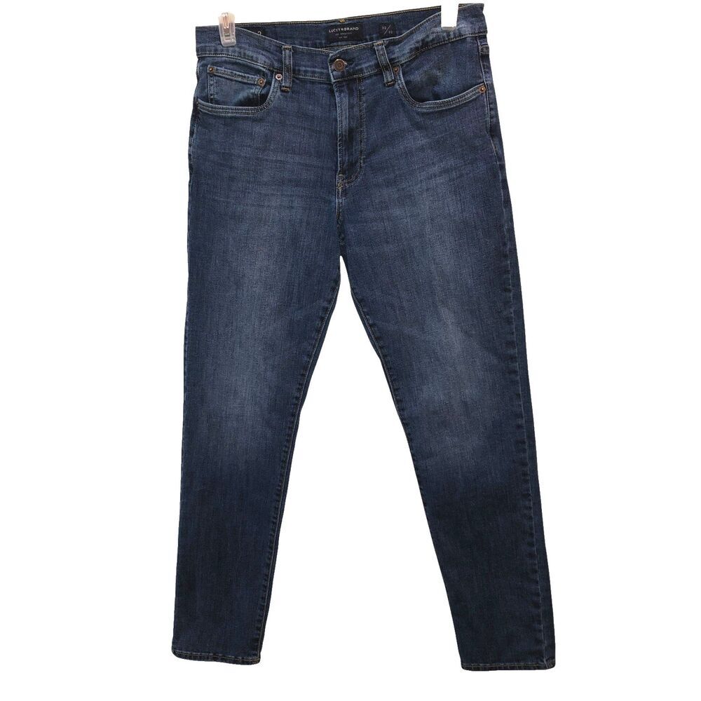 Lucky Brand 412 Mens Size 32 x 32 Blue Athletic Slim Denim Jeans Actual 30 x 30